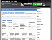 Tablet Screenshot of a-vos-clics.com